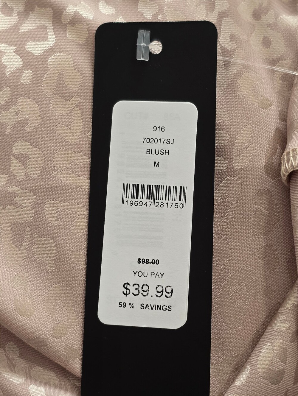 NEW Bebe Blush Satin Leopard Jacquard Cowl Midi Dress - Picture 8 of 8